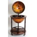 Hinged Globe Drink Cabinet 17 3/4 inches Old Nautical Map Wood Stand on Wheels 616983878934  181785224383
